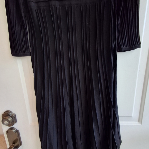 Adrienne Vittadini Ribbed Black Dress - Picture 4 of 7